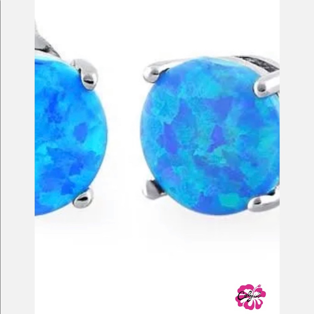Caligirl, Sterling Silver Blue Opals